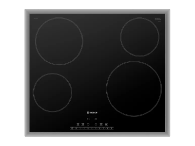 Bosch 6 Serie Electric Cooktop in Black Surface Mount with Frame