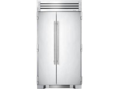 42" True Residential Built-In Side By Side Refrigerator With Solid Stainless Steel Doors