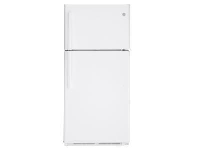 30" GE 18 Cu. Ft. Top-Freezer Refrigerator In White
