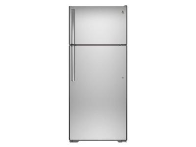 30" GE 18.2 Cu. Ft. Top-Freezer Refrigerator in Stainless Steel