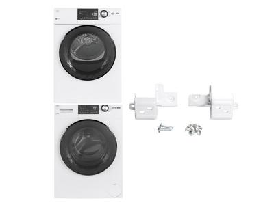 GE Stack Bracket Kit and Front Load Washer and Electric Dryer