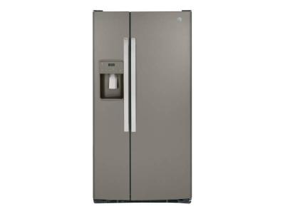 33" GE 23.2 Cu. Ft. Side-By-Side Refrigerator in Slate