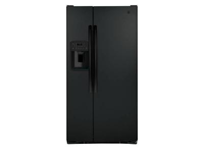 33" GE 23.2 Cu. Ft. Side-By-Side Refrigerator in Black