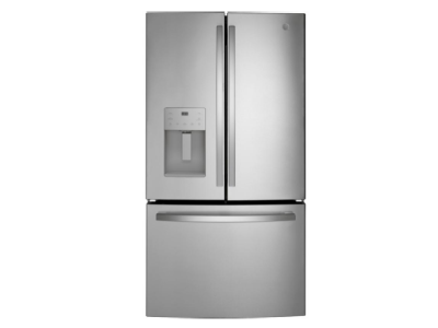 36" GE 20.6 Cu. Ft. Counter Depth French-Door Refrigerator in Stainless Steel