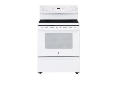 30" GE Freestanding Electric Range in White