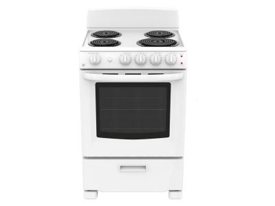 24" GE 2.9 Cu. Ft. Free Standing Electric Standard Clean Range