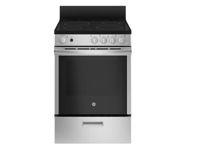 24" GE 2.9 Cu. Ft. Free Standing Electric Steam Clean Range