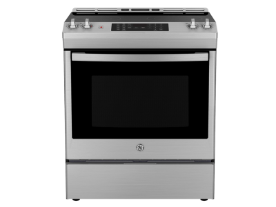 30" GE 5.2 Cu. Ft. Electric Slide-In Smooth Top Range in Stainless Steel