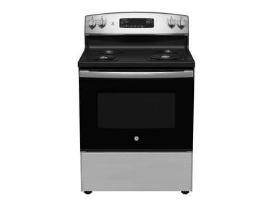 30" GE 5.0 Cu. Ft. Freestanding Electric Range in Stainless Steel