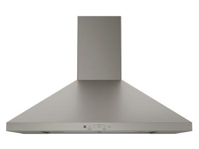 30" GE Wall-Mount Pyramid Chimney Hood