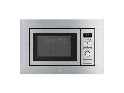 24" SMEG Fingerprint-Proof Built-in Microwave in Stainless Steel
