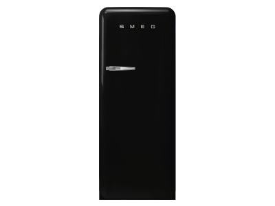 24" SMEG 9.92 Cu. Ft. 50's Style Retro Design Top Freezer Refrigerator in Black