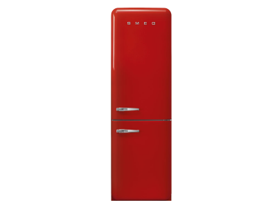 24" SMEG 12.75 Cu. Ft. Free Standing Bottom Mount Refrigerator in Red