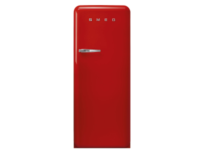 24" SMEG 9.92 Cu. Ft. 50's Style Retro Design Top Freezer Refrigerator in Red