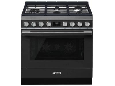 36" SMEG Portofino Freestanding Professional Dual Fuel Range