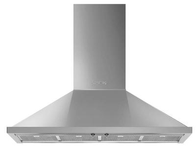 48" SMEG Portofino Wall Mount Chimney Hood
