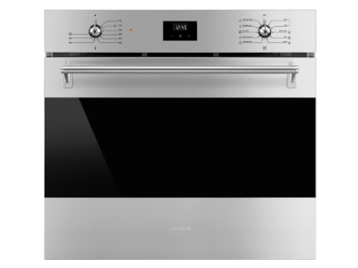 30" SMEG 3.92 Cu. Ft. Classica Electric Single Wall Oven in Stainless Steel