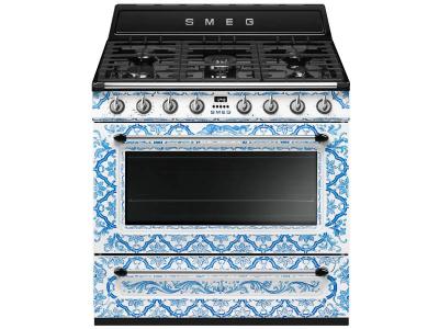 36" SMEG Divina Cucina Freestanding Dual Fuel Range