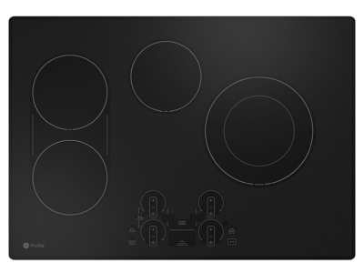 30" GE Profile Built-in Touch Control Electric Cooktop in Black