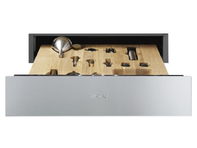 24" SMEG Classica Sommelier Drawer in Stainless Steel