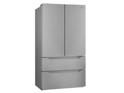 36" SMEG 22.46 Cu. Ft. FreeStanding French Door Refrigerator in Stainless Steel