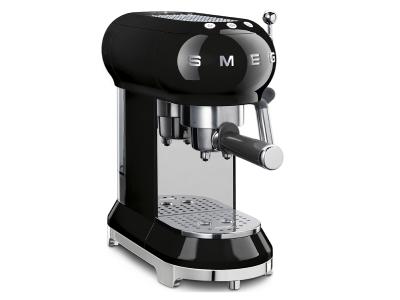 SMEG 50's Style Espresso Manual Coffee Machine In Black