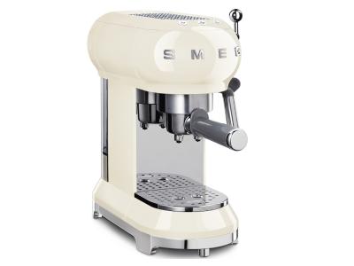 SMEG 50's Style Espresso Manual Coffee Machine In Cream