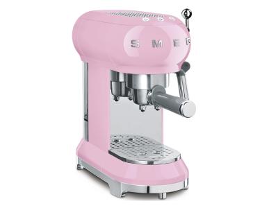 SMEG 50's Style Espresso Manual Coffee Machine In Pink