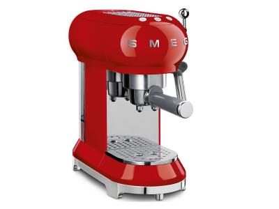 SMEG 50's Style Espresso Manual Coffee Machine In Red