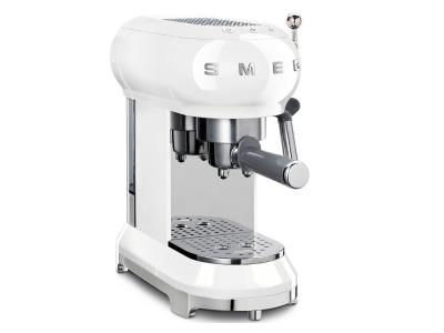 SMEG 50's Style Espresso Manual Coffee Machine In White