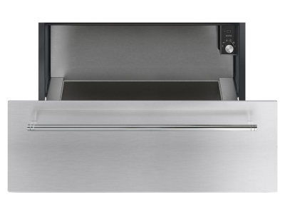 30" SMEG Fingerprint Proof Brushed Stainless Steel Warming Drawer