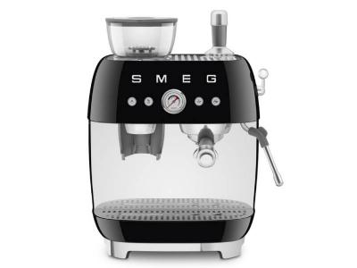 SMEG Retro Style Espresso Manual Coffee Machine in Black