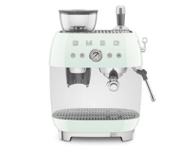 SMEG Retro Style Espresso Manual Coffee Machine in Pastel green