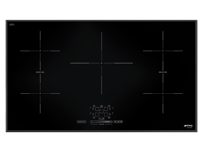 36" SMEG Hob Universale Induction Cooktop with 5 Cook Zones in Black