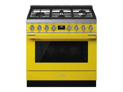 36" SMEG  Freestanding Professional Gas Range