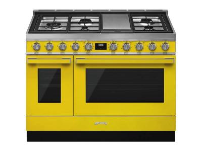 48" SMEG Freestanding Professional Dual Fuel Range