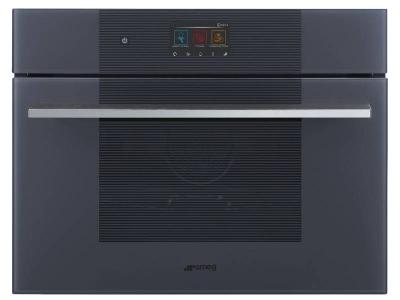 24" SMEG Linea Single Combi-Microwave Electric Wall Oven