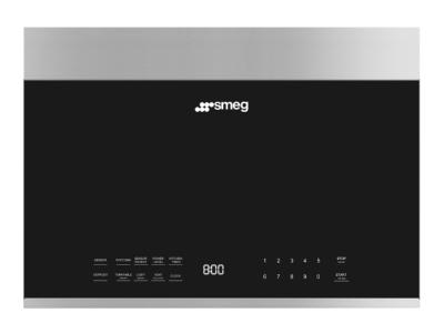 24 " Smeg Built-In Sensor Stainless steel/Black Microwave Oven