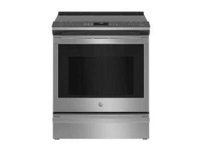 30" GE Profile 5.3 Cu. Ft. Smart Slide-In Electric Convection Fingerprint Resistant Range
