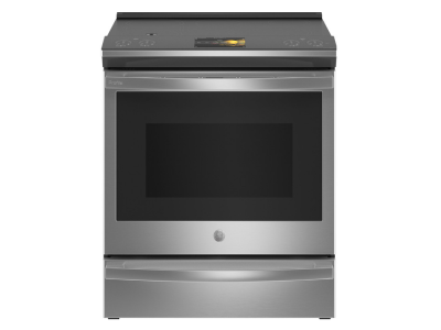 30" GE Profile 5.3 Cu. Ft. Smart Slide-In Front-Control Induction Range with Fingerprint Resistant