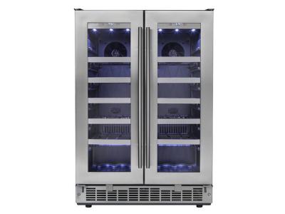 24” Silhouette  Napa  French Door Wine Cooler