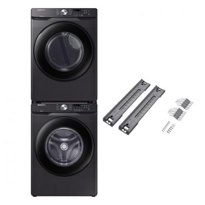 27" Samsung 5.2 Cu. Ft. Front Load Washer 7.5 Cu. Ft. Electric Dryer and Stacking Kit