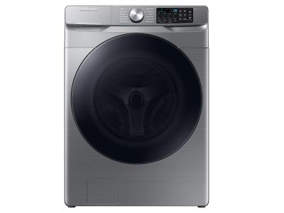 27" Samsung 5.2 Cu. Ft. Smart Front Load Washer With Steam and Super Speed Wash in Platinum