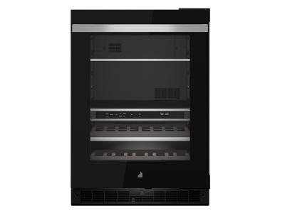 24" Jenn-Air Noir Built-In Undercounter Beverage Center With Right Swing