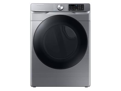 30" Samsung 7.5 Cu. Ft. Smart Front Load Electric Dryer with Steam Sanitize Plus In Platinum