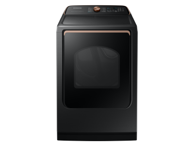 27" Samsung 7.4 Cu. Ft. Smart Electric Dryer with Pet Care Dry in Black Stainless Steel