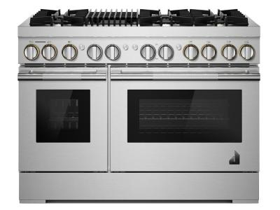 48" Jenn-Air Rise Dual-Fuel Professional Range With Gas Grill