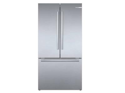 36" Bosch 21 Cu. Ft. 800 Series French Door Bottom Mount Inox-easyclean
