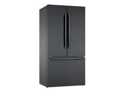 36" Bosch 21 Cu. Ft. 800 Series French Door Bottom Mount Inox-easyclean