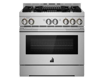 36" Jenn-Air Rise Gas Professional-Style Range With Infrared Grill